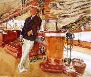 John Singer Sargent On the Deck of the Yacht Constellation oil